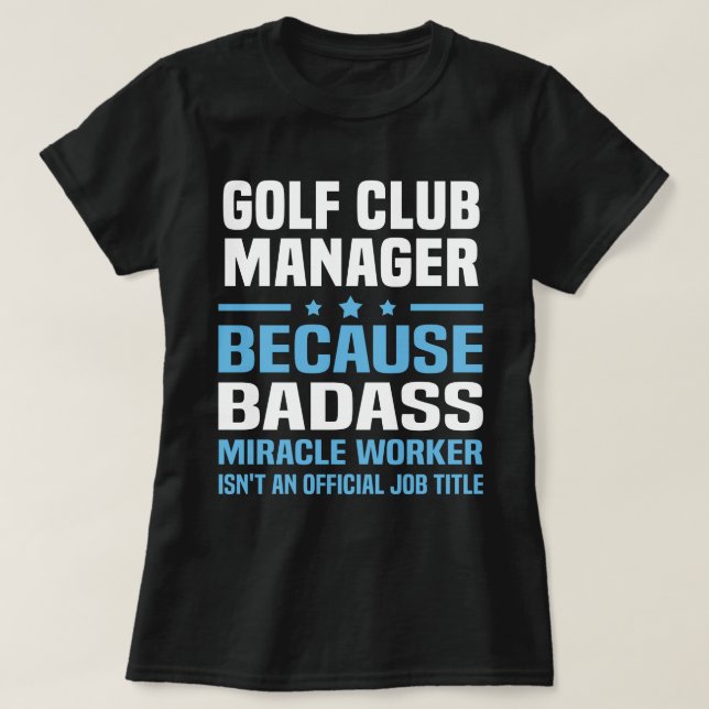 Golf Club Manager T-Shirt (Design vorne)