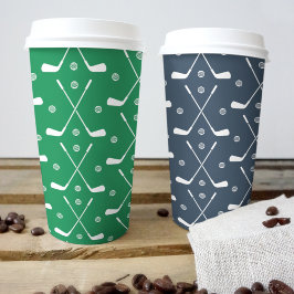 Golf Club Muster Papier Becher