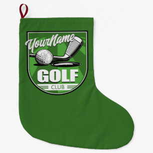 Golf Club NAME Pro Golfer Player Personalisiert Großer Weihnachtsstrumpf
