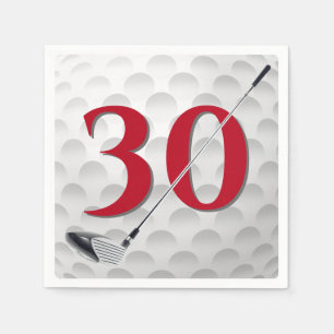 Golf Club Napkins 30. Geburtstag Serviette