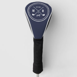 Golf CLub personalisiertes Logo Monogramm in belie Headcover