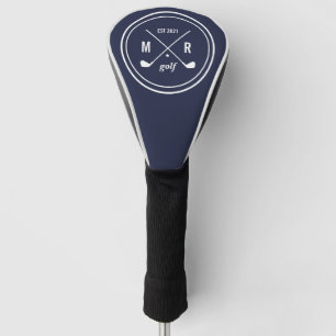 Golf CLub personalisiertes Logo Monogramm in belie Headcover