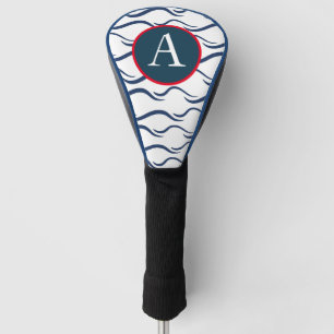 GOLF CLUB TREIBER DECKEN CUSTOM INITIAL WAVE PATTE HEADCOVER