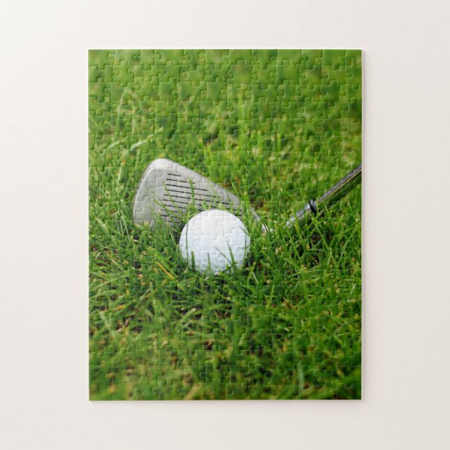 Golf Club und Golf Ball Puzzle (Vertikal)