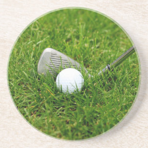 Golf Club und Golf Ball Untersetzer