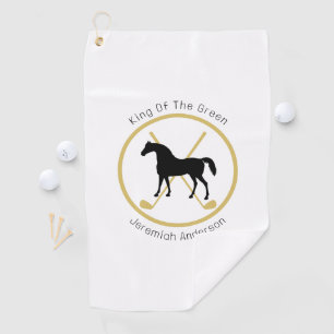 Golf Club und Pferd Personalisiert Golfhandtuch