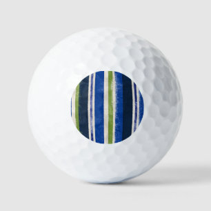 Golf Clubhouse Blau Grüne Streifen Golfball