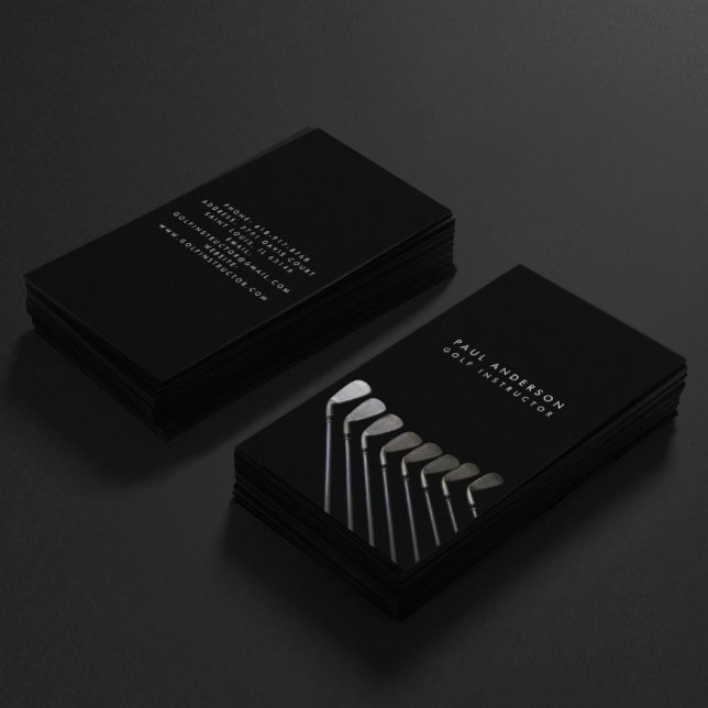 Golf Clubs Art Golf Coach Name für Golfspieler Visitenkarte (Von Creator hochgeladen)