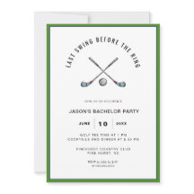 Golf Clubs & Basketball Bachelor Party