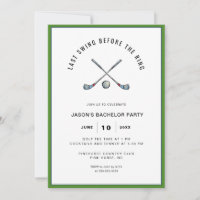 Golf Clubs & Basketball Bachelor Party