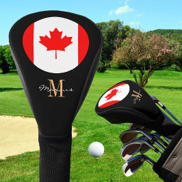 Golf Clubs für mit Monogramm und kanadische Fahnen Golf Headcover
