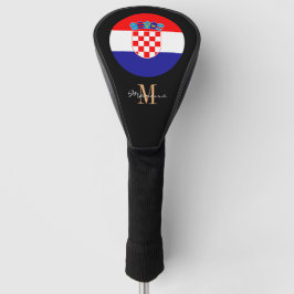 Golf Clubs für mit Monogramm und kroatische Fahnen Headcover