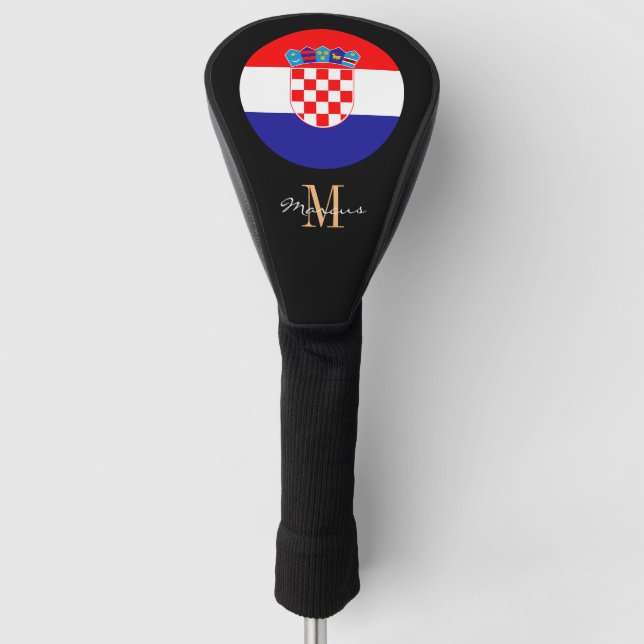 Golf Clubs für mit Monogramm und kroatische Fahnen Headcover (Vorderseite)