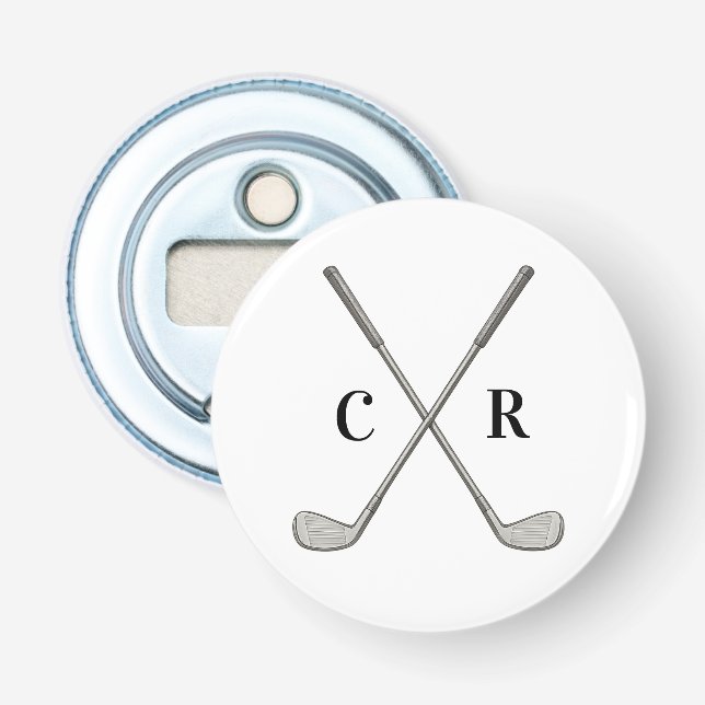 Golf Clubs Personalized Flaschenöffner (Vorderseite)