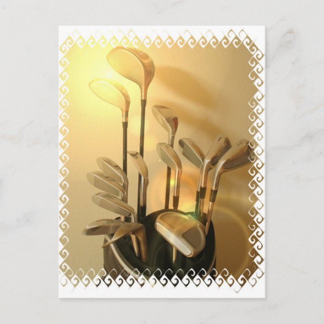 Golf Clubs Postkarte (Vorderseite)