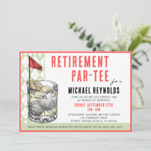 Golf Cocktail Party Einladung