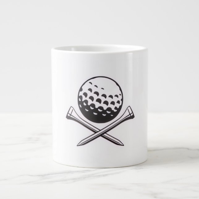 Golf Coffee Golf Mugs Jumbo-Tasse (Vorderseite)