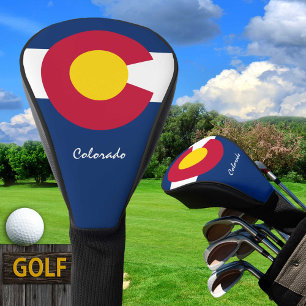Golf Colorado & Colorado Flag / Golf Clubs Abdecku Headcover