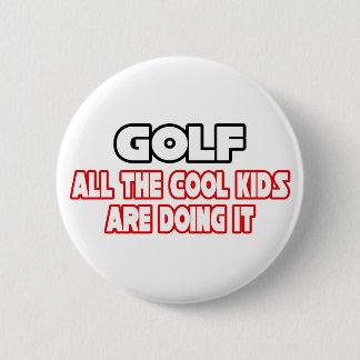 Golf, cool Kids Button