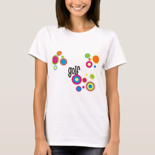 Golf-coole Polka-Punkte T-Shirt