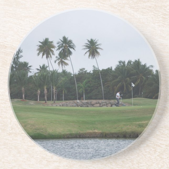 Golf-Countryklub-Untersetzer Getränkeuntersetzer (Vorne)