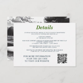 Golf Couple Wedding Begleitkarte