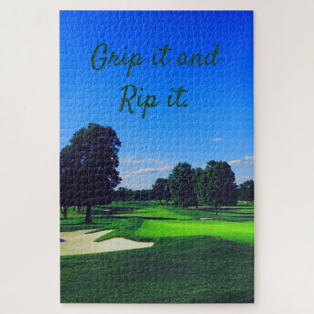 Golf Course Grip es und Rip it Puzzle (Vertikal)