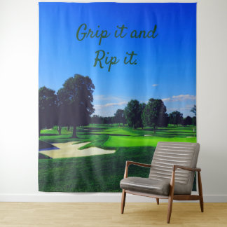 Golf Course Grip es und Rip it Wandteppich