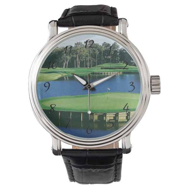 Golf Course Landschaft beobachten Armbanduhr (Vorderseite)