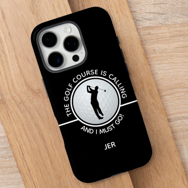 Golf Course Zitat Mens Funny Golfer Geschenk Schwa Case-Mate iPhone Hülle (Golf Course Mens Funny Sports Quote Black & White Case-Mate iPhone Case)