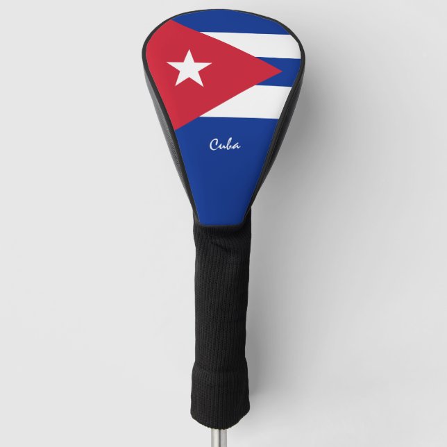 Golf Cuba & Cuban Flag / Golf Clubs Covers Golf Headcover (Vorderseite)