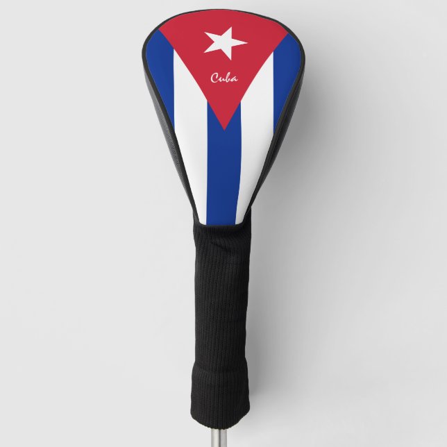 Golf Cuba & Cuban Flag / Golf Clubs Covers Golf Headcover (Vorderseite)