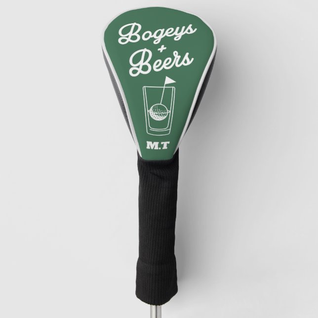 Golf Cup Day für Bogeys und Bier Headcover (Vorderseite)