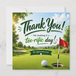 Golf Danke für den tollen Tag
