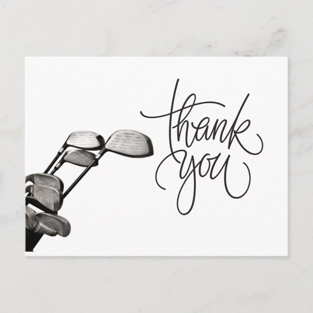 Golf Danke Karte (Vorderseite)