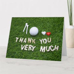 Golf Danke Karte