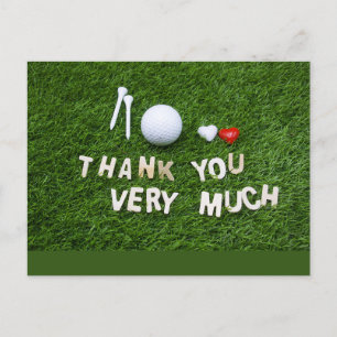 Golf Danke Karte Fairway Dankbarkeit