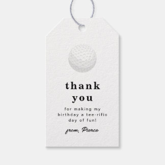 Golf Danke-Tag Geschenkanhänger