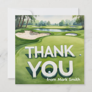Golf-Dankeschön-Karte  Dankeskarte