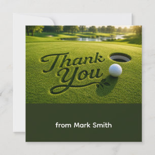 Golf-Dankeschön-Karte Dankeskarte