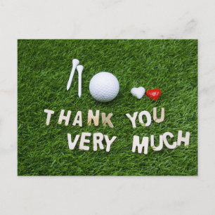 Golf Dankeschön Karte für Golfer Hochzeit