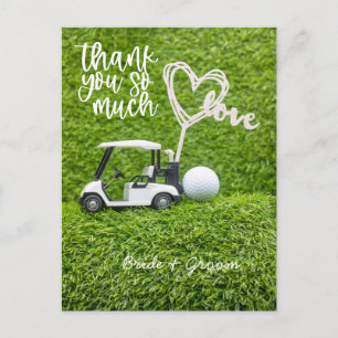 Golf Dankeschön Karte für Golfer Hochzeit