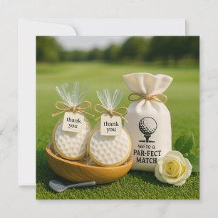 Golf Dankeschön Karte mit Golfgeschenken Souvenirs