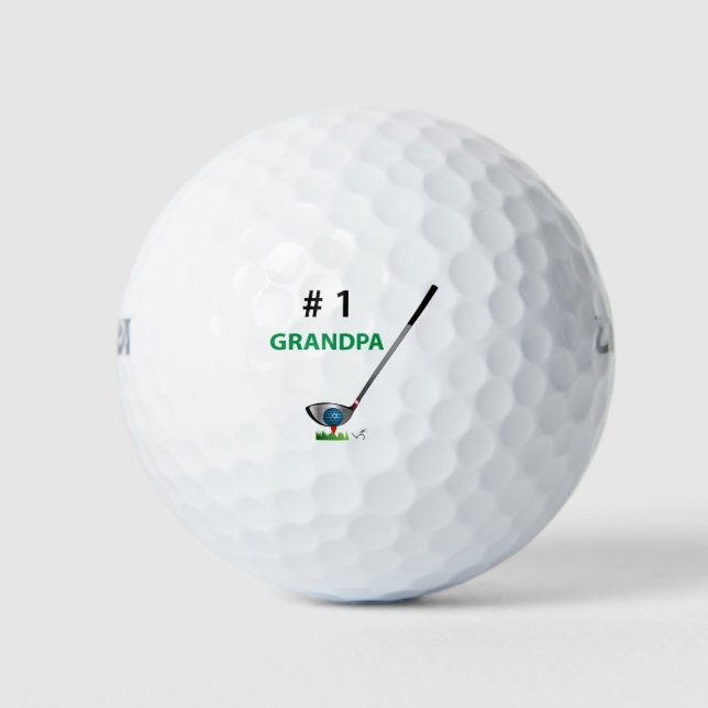 Golf - Das großartige Geschenk für den ersten Plat Golfball (Vorderseite)