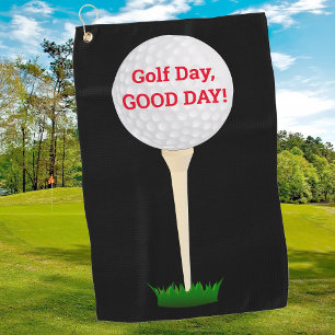 "Golf Day, Guten Tag! DIY Message Ball & T-Shirt,  Golfhandtuch