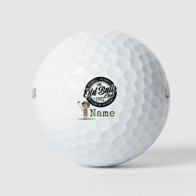 Golf, der 1952 geboren war golfball (Vorderseite)