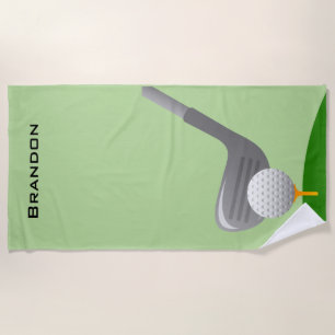 Golf Design Beach Handtuch
