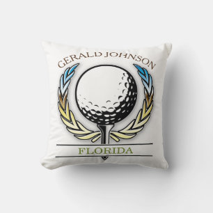 Golf-Design mit Kranz Kissen