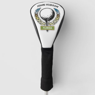 Golf Design mit Wreath Monogram Template Golf Head Headcover
