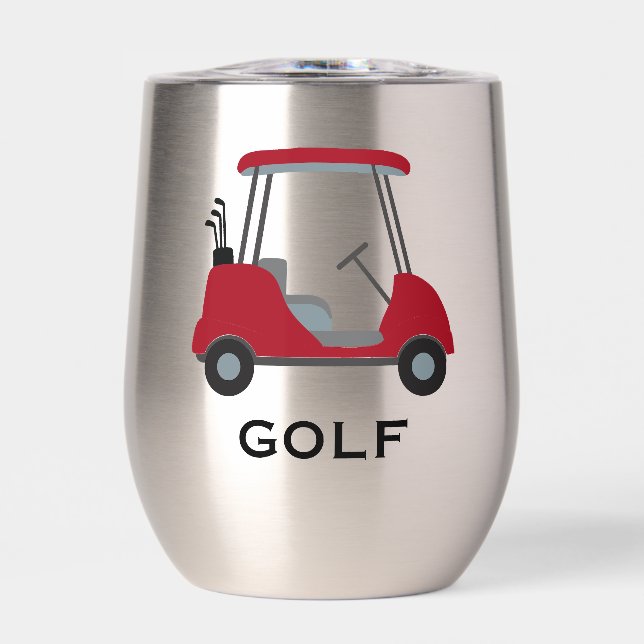 Golf Design Thermal Wine Tumbler (Vorderseite)